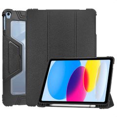 Accezz Rugged Trifold Bookcase Apple iPad 11 (2025) 11 inch A16 / iPad 10 (2022) 10.9 inch - Zwart