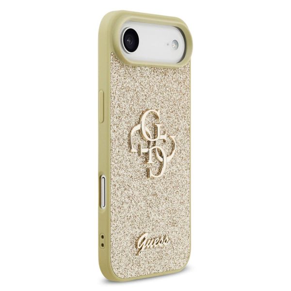 Guess 4G Metal Logo Glitter Backcover Apple iPhone Air - Goud