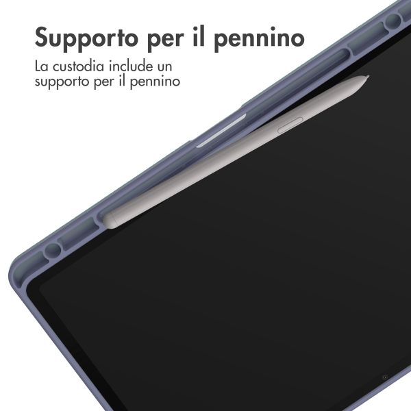 imoshion Trifold Hardcase Bookcase Samsung Galaxy Tab S9 11.0 inch - Paars