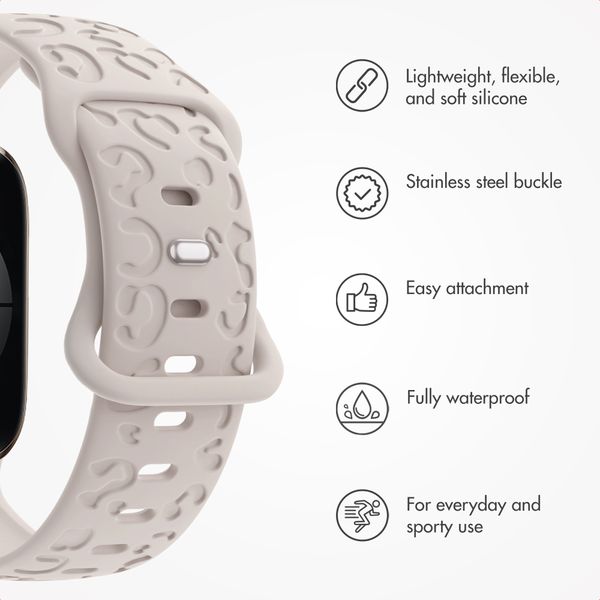 imoshion Silicone Band Leopard Print Apple Watch | 38/40/41/42 mm - Starlight