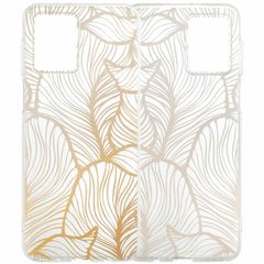 imoshion Design hoesje Motorola Moto G54 - Golden Leaves