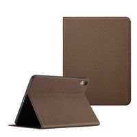 Selencia Riva Bookcase Apple iPad 11 (2025) 11 inch A16 / iPad 10 (2022) 10.9 inch - Mocha Brown
