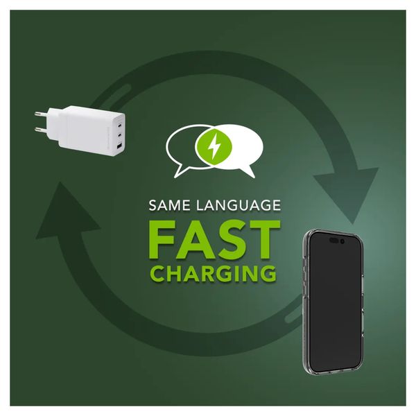 dbramante1928 Re-charge Oplader 2x USB-C 65W en USB-A 18W - Wit