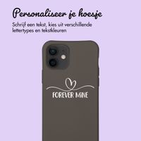 Gepersonaliseerd Color Backcover MagSafe met afneembaar koord en sierlijk hartje  iPhone 12 Pro - Black Coffee