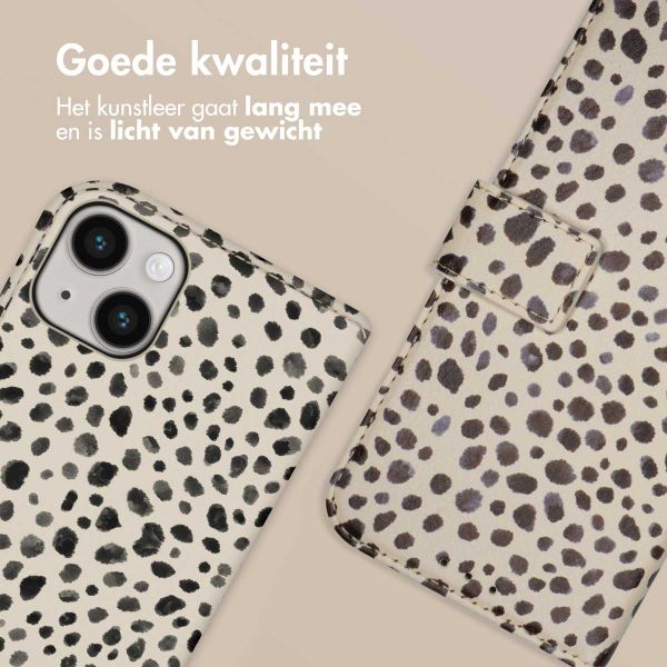 imoshion Design Bookcase Apple iPhone 14 - Black And White Dots