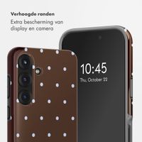 Selencia Vivid Backcover Samsung Galaxy S25 - Happy Dots Chocolate