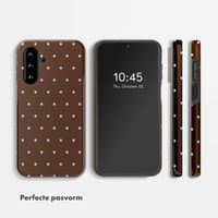 Selencia Vivid Backcover Samsung Galaxy A17 (5G) / (4G) - Happy Dots Chocolate