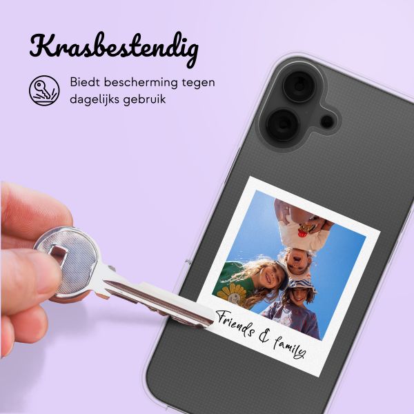 Hoesje met eigen foto en/of tekst Apple iPhone 16 - Polaroid