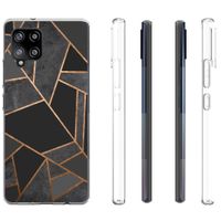 imoshion Design hoesje Samsung Galaxy A42 - Grafisch Koper / Zwart