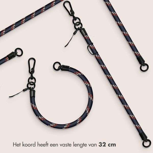 imoshion Universeel polsbandje one size - 10 mm dik - Donkerblauw / Rood