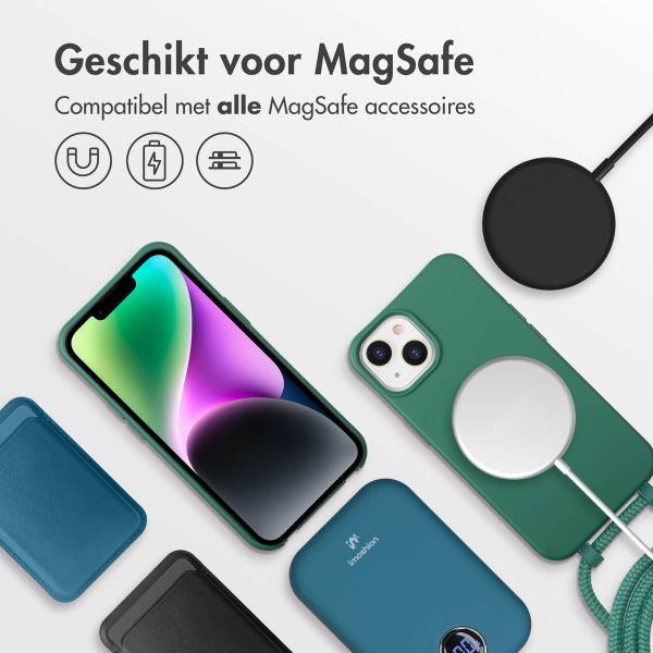 imoshion Color Backcover met afneembaar koord MagSafe Apple iPhone 14 - Donkergroen