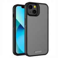 Accezz Rugged Frosted Backcover Apple iPhone 13 - Zwart