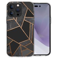 imoshion Design hoesje iPhone 14 Pro Max - Grafisch Koper / Zwart