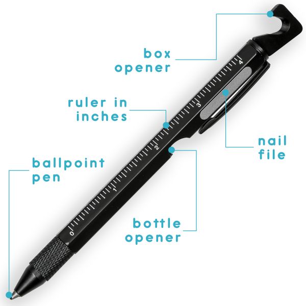 imoshion 10 in 1 Multifunctionele stylus pen - Zwart