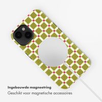 Selencia Vivid Backcover met MagSafe Apple iPhone 14 - Check This Olive