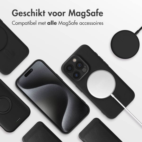 imoshion Color Backcover met MagSafe iPhone 15 Pro - Zwart