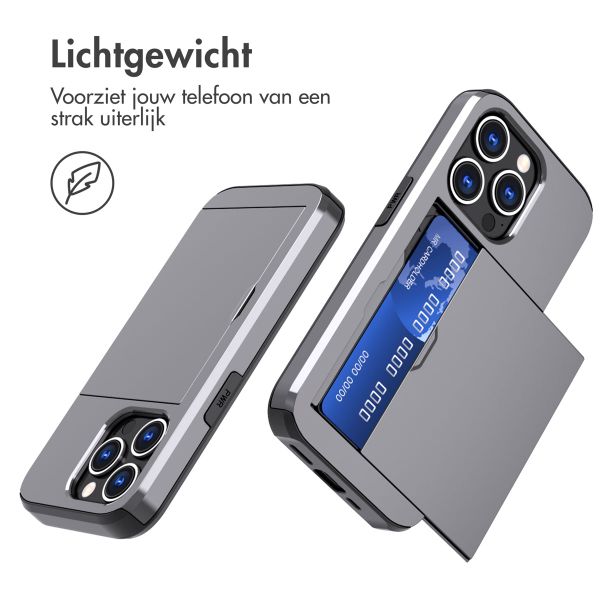 imoshion Backcover met pasjeshouder Apple iPhone 15 Pro - Grijs
