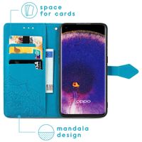 imoshion Mandala Bookcase Oppo Find X5 Pro 5G - Turquoise