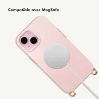 Selencia Rivièra MagSafe Case with detachable hooks Apple iPhone 15 - Sorbet Pink