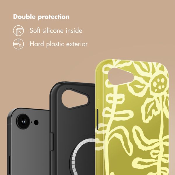 Selencia Vivid Back Cover with MagSafe Apple iPhone 17e / 16e - Chalky Bloom