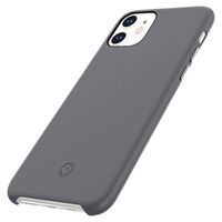 Valenta Luxe Leather Backcover iPhone 11 - Grijs