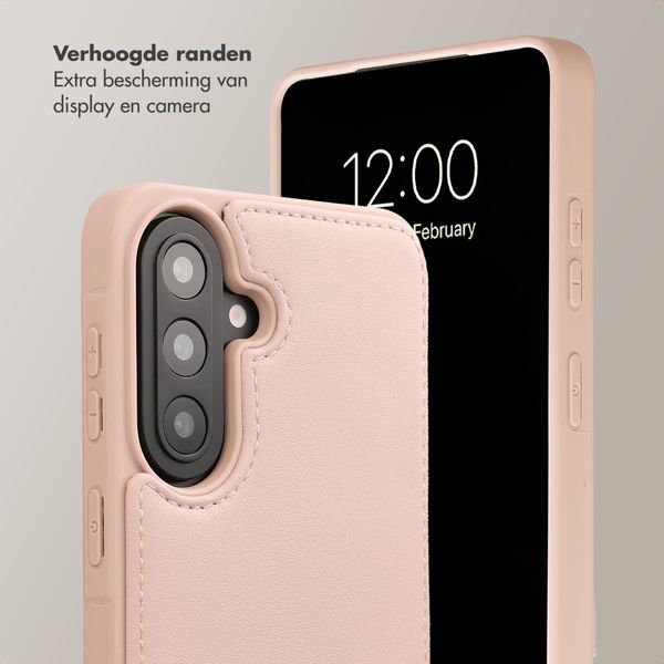 Selencia Nova Telefoonhoes met Koord en Pashouder Samsung Galaxy A57 (5G) - Dusty Rose