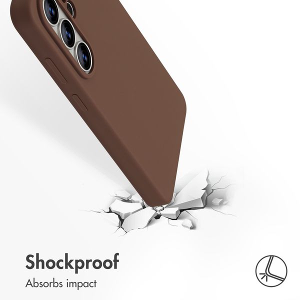 Accezz Liquid Silicone Back Cover with MagSafe Samsung Galaxy S26 Ultra - New Tea Brown