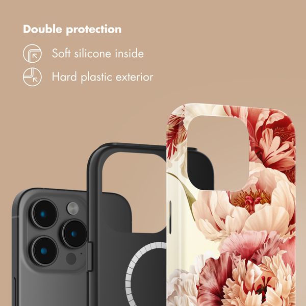 Selencia Vivid Back Cover with MagSafe Apple iPhone 15 Pro - Vintage Peony