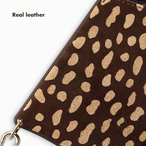 Selencia Nova Real Leather Back Cover with Card Holder Samsung Galaxy S26 - Fawn Chic