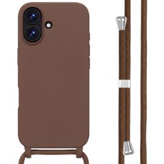 imoshion Siliconen hoesje met koord Apple iPhone 17 - Bruin