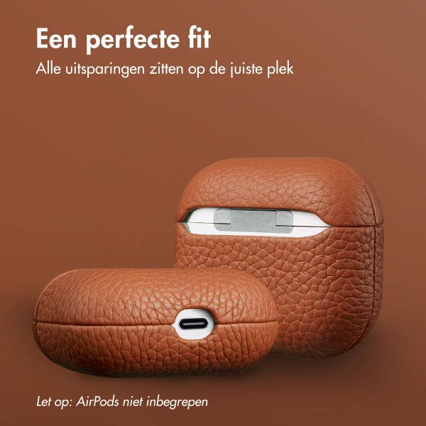 Accezz Echt Leren Case AirPods 3 - Cognac