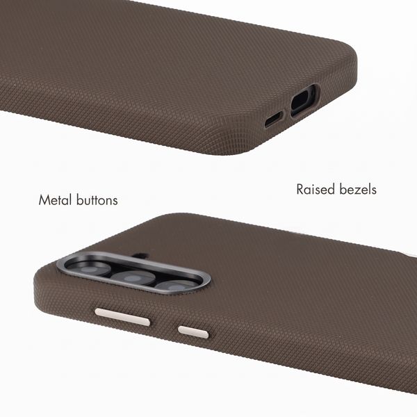 Accezz Mesh Case with MagSafe Samsung Galaxy S25 / S24 - Brown