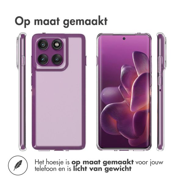 Accezz Clear Backcover Motorola Edge 60 Pro - Transparant