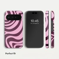 Selencia Vivid Case with MagSafe Google Pixel 11 Pro - Wavy Swirl Pink Plum