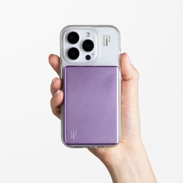 iDeal of Sweden Slim MagSafe Powerbank 5.000 mAh - Draadloze powerbank - Lavender Milk