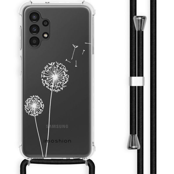 imoshion Design hoesje met koord Samsung Galaxy A13 (4G) - Paardenbloem - Wit