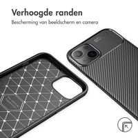 imoshion Carbon Softcase Backcover iPhone 13 Mini - Zwart