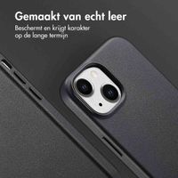 Accezz MagSafe Leather Backcover Apple iPhone 15 - Onyx Black