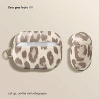 Selencia Sabi Case met panterprint  Apple Airpods Pro / Pro 2 - Soft Ivory