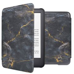 imoshion Design Slim Hard Case Bookcase Amazon Kindle (2024) / Amazon Kindle (2022) 11th gen - Black Marble