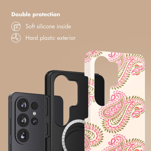 Selencia Vivid Back Cover with MagSafe Samsung Galaxy S26 Ultra - Paisley Blush