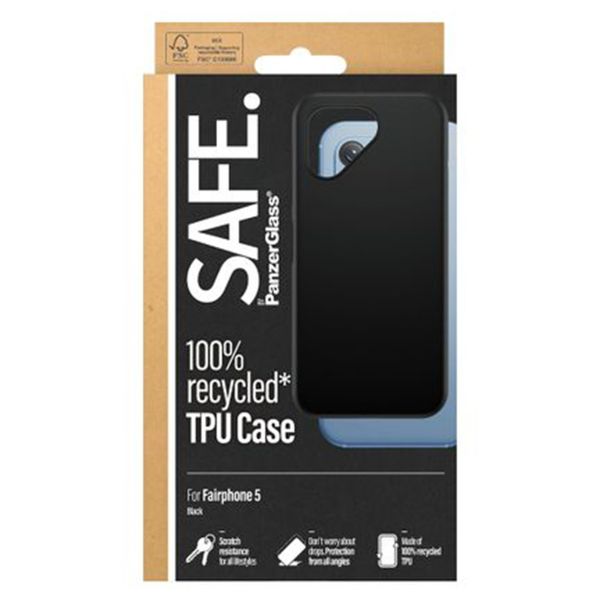 SAFE by PanzerGlass SAFE TPU Clear Case Fairphone 5 - Zwart