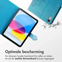 imoshion Mandala Bookcase Apple iPad 11 (2025) 11 inch / iPad 10 (2022) 10.9 inch - Turquoise