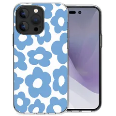 imoshion Design hoesje iPhone 14 Pro Max - Retro Blue Flowers