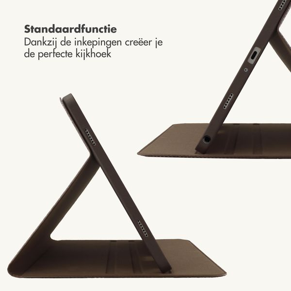 Selencia Croco bookcase Samsung Galaxy Tab A11 Plus / A9 Plus - Choco Brown
