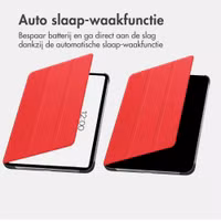 imoshion Trifold Bookcase Samsung Galaxy Tab A9 Plus - Rood