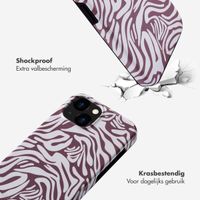 Selencia Vivid Tough Backcover iPhone 15  - Trippy Swirl Dark Rose