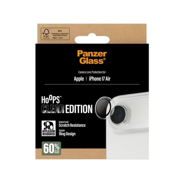PanzerGlass Camera Protector Hoops Optic Rings voor de Apple iPhone Air - Transparant