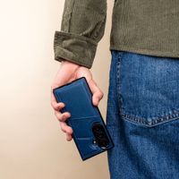 imoshion Kunstleren MagSafe Backcover met Pashouder Samsung Galaxy Z Fold 8 Ultra - Donkerblauw
