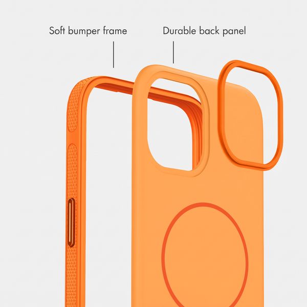 imoshion Colour Back Cover with Thin MagSafe Ring Apple iPhone 15 - Orange